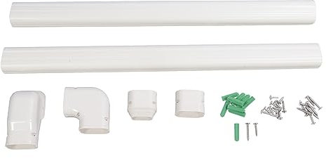 Juego de Líneas Decorativas de PVC 410 J Kit de Cubiertas de Tuberías Decorativas Imprimibles para Aires Acondicionados Mini Split y Centrales