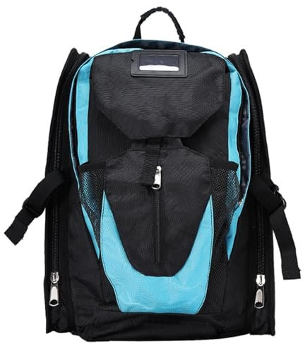 Amagogo Rollschuh-Rucksack, Inline-Skating-Tasche, große Kapazität, Aufbewahrungstasche für Skate-Schuhe, Schlittschuh-Tragetasche für Quad-Skates, Blau groß