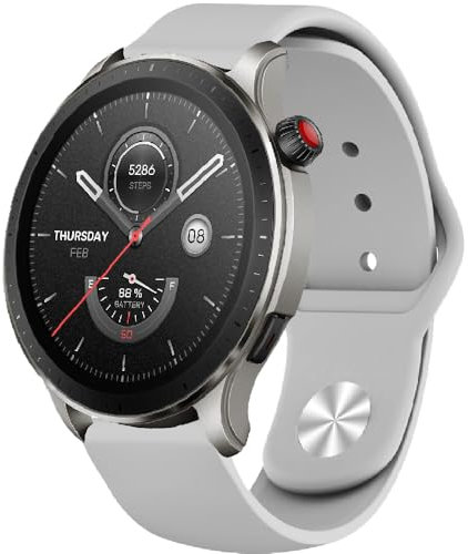 Cinturini di Ricambio Silicone per Amazfit Bip 6/Bip 5 Unity/GTR 4/GTR 3/3 Pro/2/Balance 46mm, 22mm Sport Bracciali Cinturino per Amazfit GTR 47mm/Stratos 3/2/2S/Pace