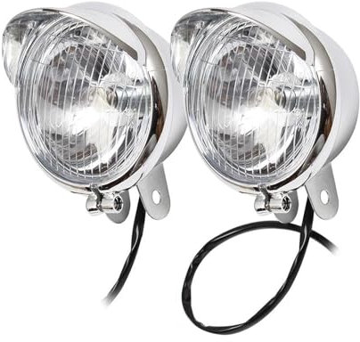 BEPHON Kawasaki Chrome 12V Motorrad LED Nebelscheinwerfer Universal LED Scheinwerfer Cafe Racer Bernstein Motorrad Lampe