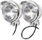 BEPHON Kawasaki Chrome 12V Motorrad LED Nebelscheinwerfer Universal LED Scheinwerfer Cafe Racer Bernstein Motorrad Lampe