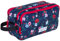 Kulturbeutel Damen Kosmetiktasche Beautycase Travel Flower Washbag Reise Kulturtasche groß geräumig viele Fächer Reise Tasche Sauna (Blue Flower (blau) 13022)