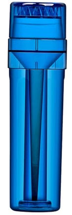 SANWOOD Mini molinillo de especias cónico para hierbas, portátil, 3 en 1, cargador de cono de hierbas, máquina de laminación todo en uno, molienda eficiente, azul