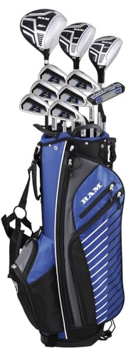 Ram Golf SDX Mens Golf Clubs Set + Bag, Right Hand, ALL Graphite Shafts