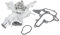 Partuto Water Pump No.24469102/1334166/95507589 - Car Inner Engine Water Pump - for Vauxhall Corsa 2000-2014 Metal Silver Tone with Gasket - 1set
