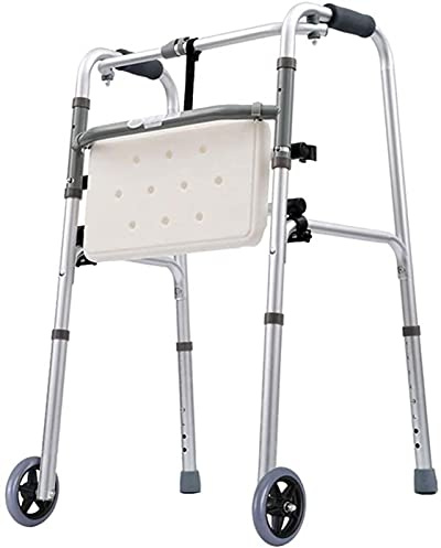 Klappbare Vorderradstütze mit Sitz, Gehgestell für Senioren, erwachsene ältere Menschen für den Innen- und Außenbereich, verstellbares Teilen