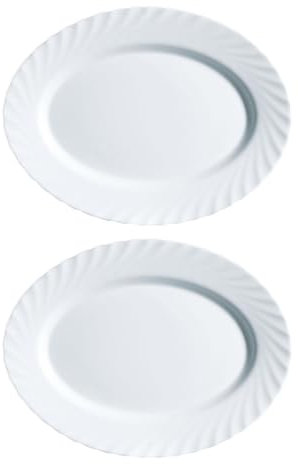 Luminarc Trianon 2 Fuente Oval Opal 35cm Opal Apto Microondas Apto Frigorífico Reciclable