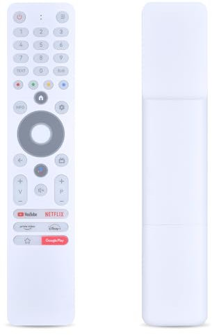 GOUYESHO Nouvelle télécommande RC112AW RC112GHW RC112A pour Thomson OLED Smart Android TV 43UA5S13W 50UA5S13W 55UA5S13W 40FA2S13W 40FG2S14W 24HA2S13CW 32HA2S13W 24HG2S14CW 32HG2S14W (Fonction vocale)