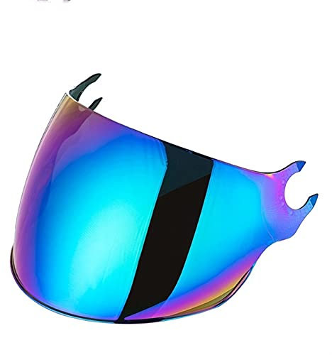 YuWuZhu Lenti della Visiera del Casco, Adatto Compatible with LS2. Di562 Sostituire Gli Occhiali da Sole Lenti Extra adagiati Compatible with i caschi Airflow LS2(OF562 Rainbow)