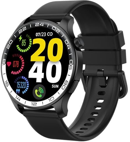 Mens Smart Watch Answer/Make Calls, 40mm AMOLED Smart watch for Men, IP68 Waterproof and 110+ Sport Modes Fitness Watch with Heart Rate/Sleep/SpO2 Monitor, Smartwatch for Android iOS Phones compatible