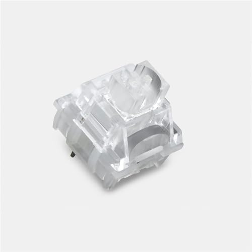Metrickeys TTC Frozen Silent V2 Switch, Transparent RGB Pre-Lubricated Silent Linear Mechanical Keyboard Switch(90PCS)