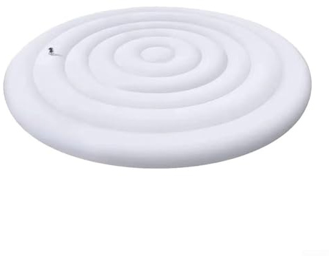 Evenoonest Cubierta inflable de aislamiento para spa, redonda, cuadrada, PVC, resistente a la intemperie, protección contra el polvo para piscina al aire libre, bañera, 130 cm-165 cm (Redondo 1)