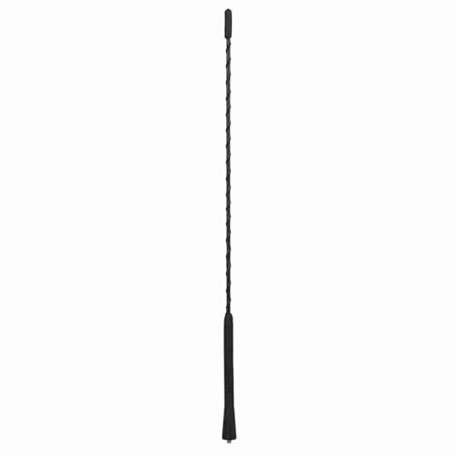Chiyyak Antenna per Auto, Antenna a Vite, Nera, da 16 Pollici, per 3 5 6 Hatchback (1x) (16 pollici; Tubo dritto da 6)