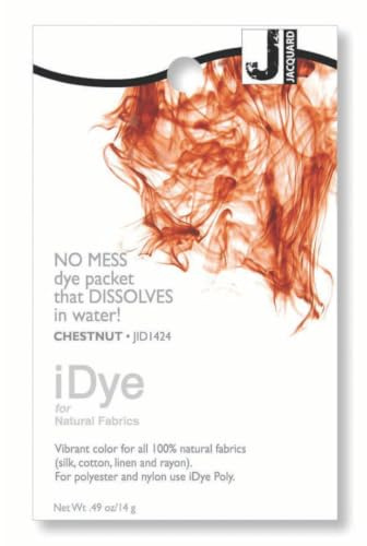 Jacquard iDye Stofffarbe Kastanienbraun für Textilien mit natürlichen Fasern, 14 g, kein Durcheinander