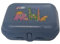 Tupperware Twin Größe 2 Brotdose Sandwichbox Kindergarten Dose (dunkelblau Safari)