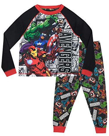 Marvel Jungen Avengers Schlafanzug Mehrfarbig 146