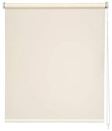 Easydeco Rollo Daylight lichtdurchlässig (Beige, 90_x_250_cm) | Stoffmaß 86,5x250 cm