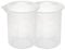 Kitchen Lab Lot de 2 verres gradués en plastique transparent épais avec bouchon doseur 200 ml