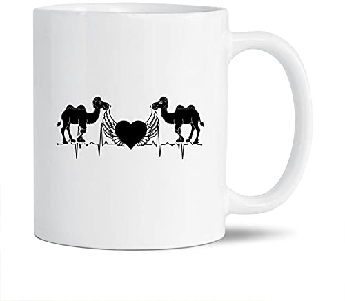 Lustige Kamel-Kaffeetasse mit Griff, I Love Camel Teetasse, einzigartige Kamel-Tasse für Männer/Frauen/Freunde, Camel White Keramiktasse 325 ml