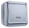 TOPENS TC148 Waterproof Wall Push Button Surface Mounted Wired Release Switch for Automatic Gate Opener, Door Access Control System and Doorbell System, Momentary Contact Switch for Outdoor Use