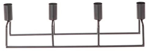 Dadeldo Living & Lifestyle Kerzenleuchter -Element- Metall 10x35cm schwarz Dekoration Tischdeko