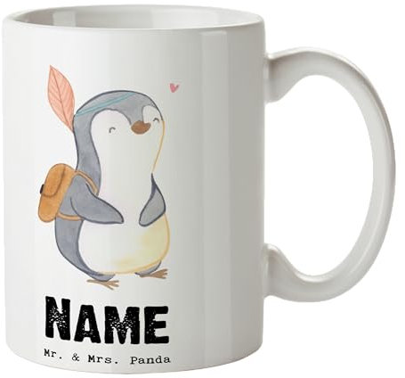 Mr. & Mrs. Panda Personalisierte Tasse Blutsbruder - Personalisierte Geschenke, Bruderherz, Geschenkidee, für, Sido, Namen, Geburtstagsgeschenk,