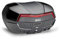GIVI Monokey System de rangement pour coffre V58NN MAXIA 5 pour scooter moto 2 casques 58 litres TOPCASE arrière noir avec catadioptre rouge et quatre coques peintes en couleur noir brillant