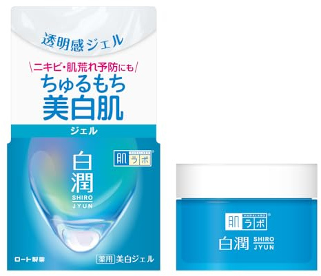 Hada Labo Shirojyun Hydrating Face Gel 100 g – Moisturizing Gel Cream with Hyaluronic Acid – Fragrance-Free – Made in Japan (Rohto)