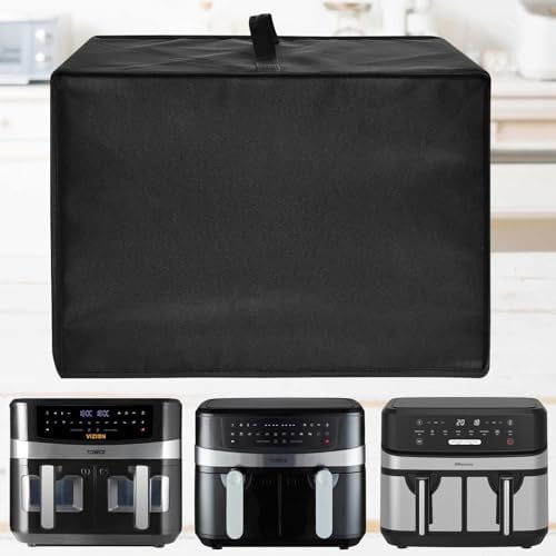 Air Fryer Dust Cover, Heat-Resistant Waterproof And Dust-Proof 600D Nylon Material, Compatible For Ninja AF400UKCP/AF400UK, For Tower T17088/T17100 9L, For EMtronics EMAFDD 9L Air Fryer.