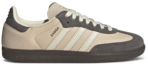 adidas Samba OG Damen-Sneaker, Cremeweiß, Sandkohle, 8 US