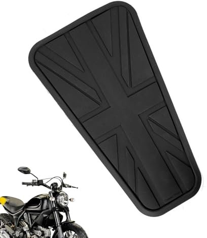 HunicandIU Protector de depósito de moto, rodilleras para tanque de motocicleta, pegatinas para depósitos de moto, placas de protección de agarre para rodilla, almohadillas antideslizantes para tanque