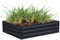 DKIEI Raised Beds Garden Raised Planters, 120x90x30cm Galvanised Steel Powder Coated Metal Raised Garden Kit for Plants Vegetables Flowers & Herbs Growing, Bottomless Planter Black