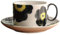 ZDEZHI Becher Retro Nachmittagstee Blumenteetasse Teetasse und Untertasse im japanischen Stil Set mit handbemaltem Muster Kaffeetasse