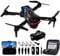 Gerbala Faltbare Drohne für Kinder & Anfänger, FPV Drohne mit 1080P HD Kamera, 360° Flip, Schwerkraftsensor, Ein-Tasten Start/Landung, Follow Me, Gestenfoto, 120° Weitwinkel, 2 Batterien