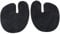 1 Pair Flip Flops Forefoot Pad, Prevent Skin Abrasion Anti Slip Toe Protectors Women Self Adhesive Leather Metatarsal Pad (Black)