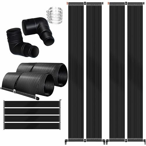 KESSER® Solarkollektor Poolheizung Warmwasser Heizung Solarheizung für Pools Schwimmbad l Beliebig erweiterbar l UV-beständiger Kunststoff (300 x 140 cm)