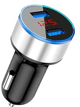 Auto Caricabatterie per Lancia Thesis Trevi Voyager Ypsilon Zeta,Ricarica Rapida Caricabatterie,Presa Accendisigari USB Fast Charging Caricabatterie,Caricabatterie Rapido Accessori