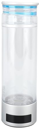 Riuulity Kit de Bouteille D'eau à Hydrogène avec Convertisseur D'eau Potable, Tube Nasal et Dispositif Pulvérisateur, Tasse à Hydrogène Portable de 350 Ml