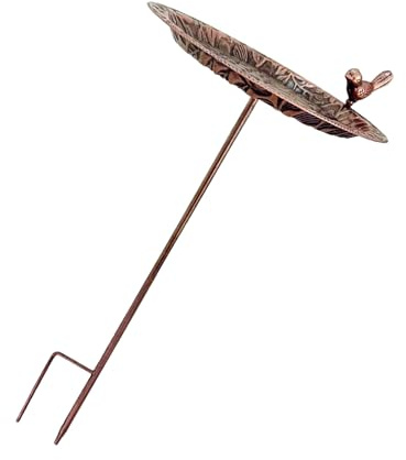 WNXGNHO Leicht zu reinigende Vogeltränke aus Eisen für den Garten. Winterfestes Design. Dekoratives Standbecken. Vogeltränke für den Außenbereich. Vintage Vogeltränke aus Metall für den Garten