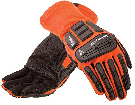 Ansell ActivArmr 97-200 Spezialzweck-Handschuhe, Mechanikschutz, Schwarz, Größe 11 (9 Paar)
