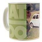 Produit sous licence officielle Fiat 500 Mug. nostalgique Vert.