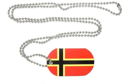 Dog Tag Deutscher Widerstand Erkennungsmarke 30 x 50 mm Fahne Flagge