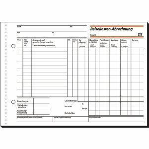 Sigel Formularbuch Reisekostenabrechnung A5 quer