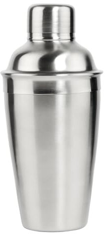 BUTLERS Manhattan Cocktailshaker 550ml in Silber - Edelstahl Cocktailmixer rostfrei - Martinishaker, Schüttelbecher