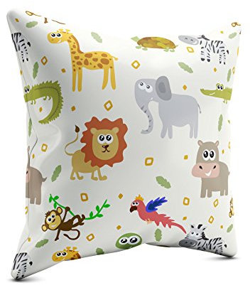 PICANOVA – Zoo Animals 40x40cm – Premium Zierkissen Mit Füllung – Deko Für Baby- Und Kinderzimmer Mit Motivauswahl – Kinder Kollektion