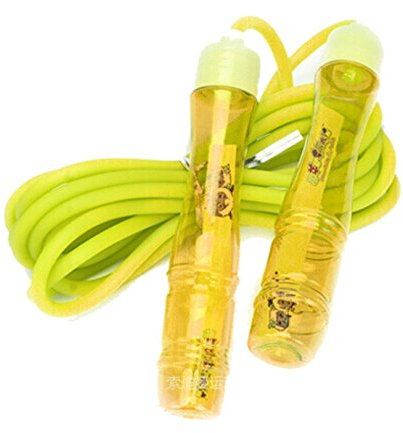 Onex Skipping Speed Rope Weighted Fitness Boxing Muay Thai PVC Plastic Jump Jumping Gym (Available in Different color) (Yellow)
