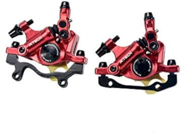 Am - Pinza freno a disco idraulico Zoom, lineare, anteriore e posteriore, per MTB e bici da strada, Rosso