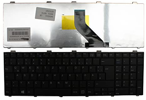 Keyboards4Laptops Deutsch Schwarz kompatible Ersatz Tastatur kompatibel mit Fujitsu Siemens LifeBook AH530/HD6