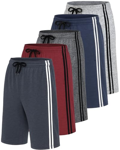 Real Essentials Sportliche Herren-Shorts, Dry-Fit, schweißresistent., Set C, 3X-Groß
