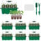 VDYXEW Paquete de 6 bandejas de Semillas de plántulas Bandeja de Inicio (12 Celdas por Bandeja), Kit de germinación de Plantas Ajustable de Humedad
